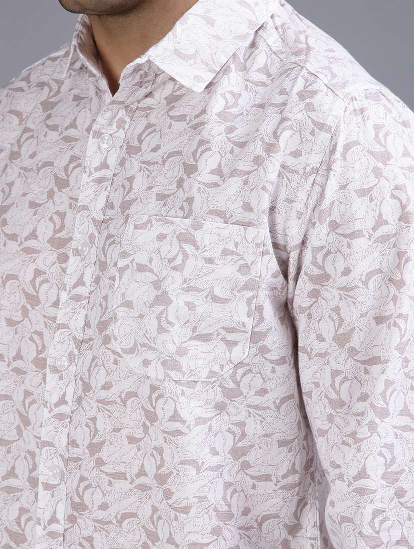 men printed collared long sleeve shirt - 21916864 -  Standard Image - 5
