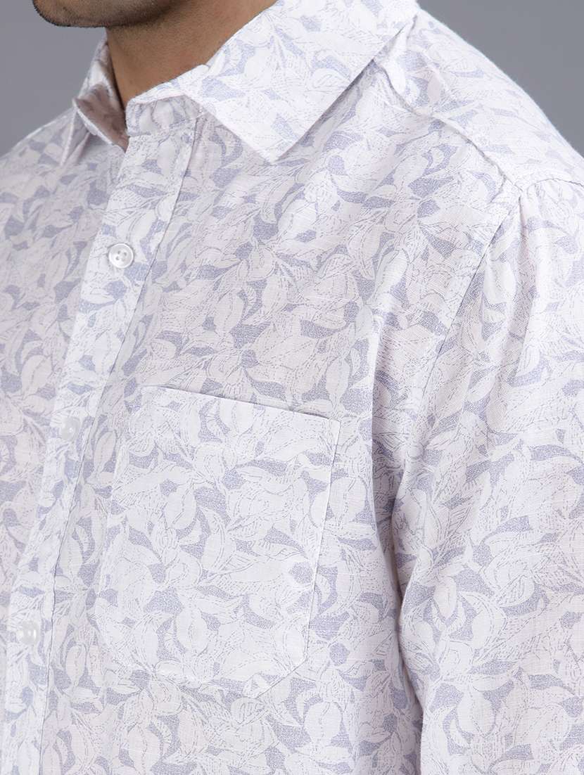 men printed collared long sleeve shirt - 21916865 -  Standard Image - 5