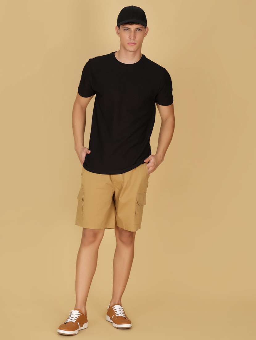 men solid short sleeve regular fit t-shirt - 21916916 -  Standard Image - 3
