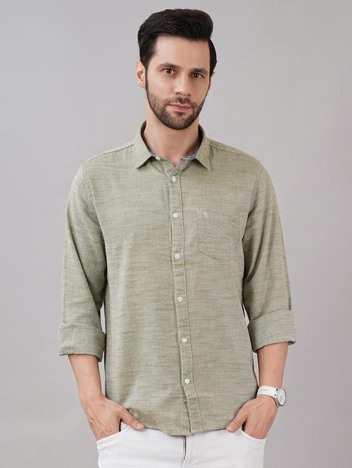 men solid long sleeve regular fit casual shirt - 21917036 -  Standard Image - 0