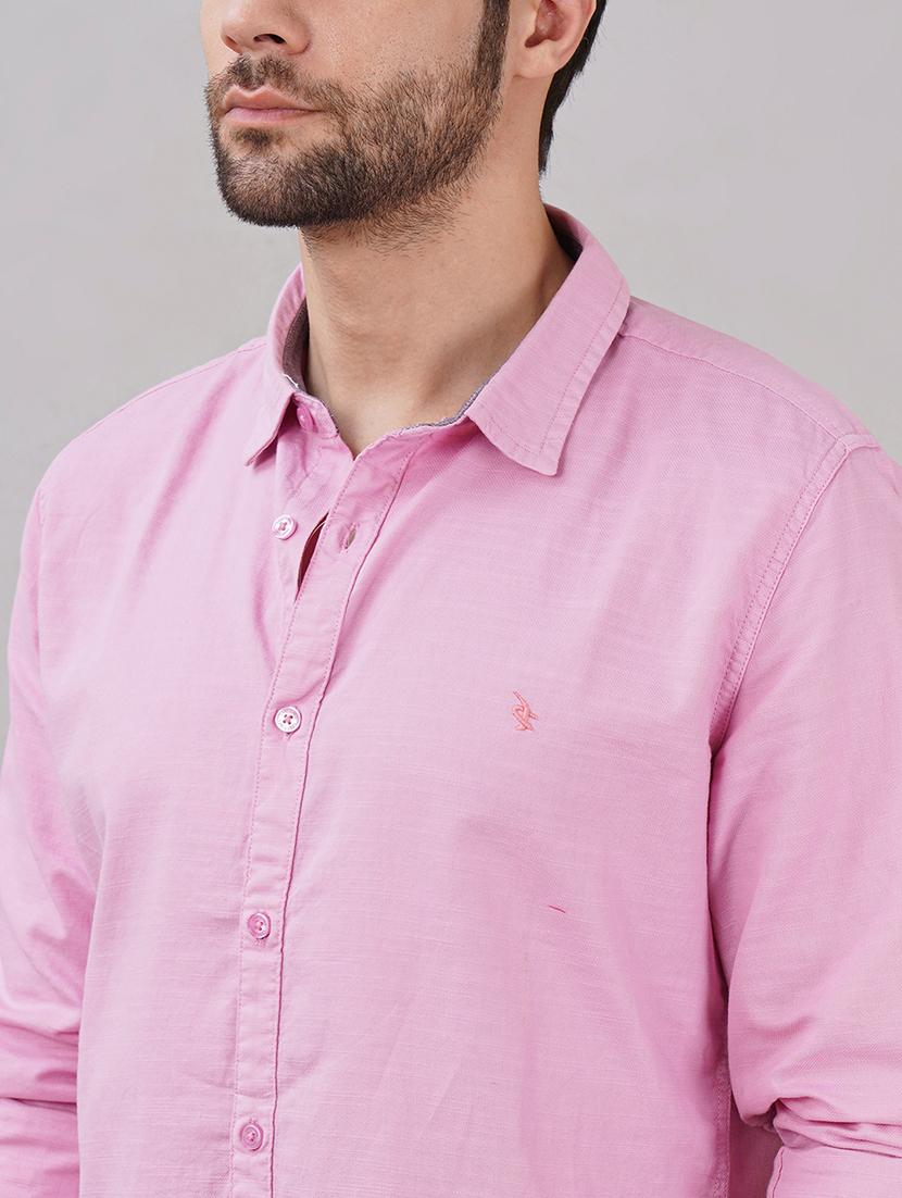 men solid long sleeve regular fit casual shirt - 21917040 - Standard Image - 3