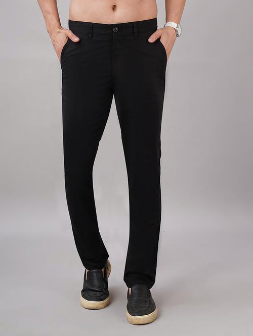 men solid mid rise slim fit chinos  - 21917050 -  Standard Image - 0