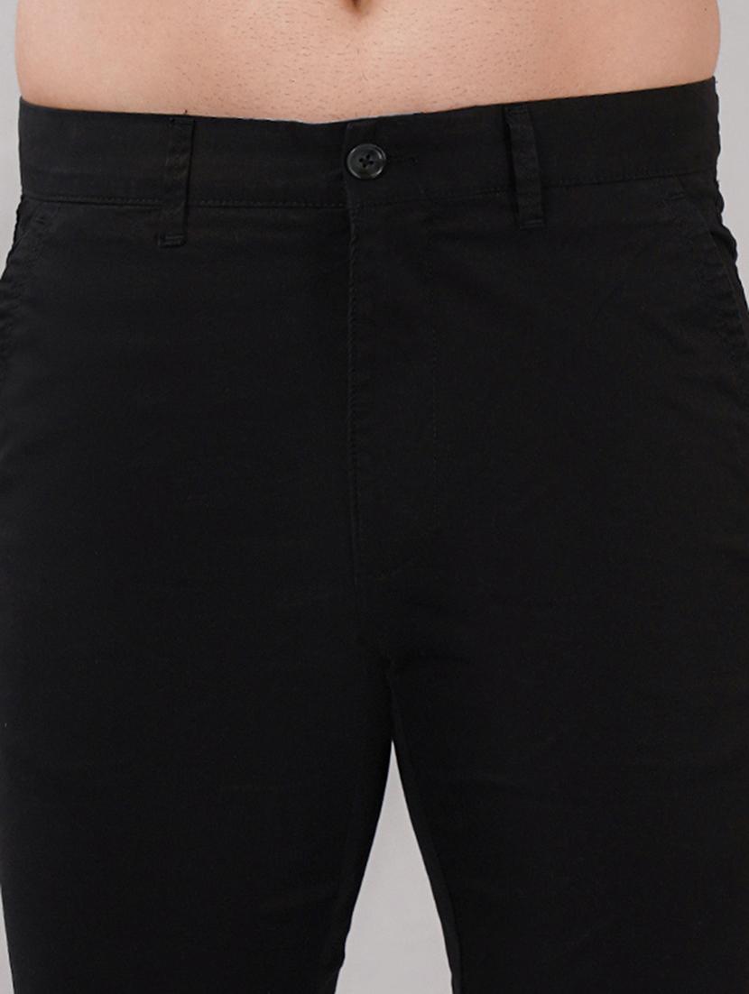 men solid mid rise slim fit chinos - 21917050 - Standard Image - 3