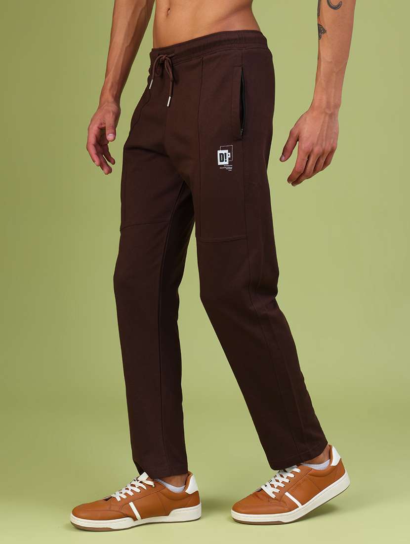 men brown cotton regular fit casual cargo - 21917628 -  Standard Image - 3