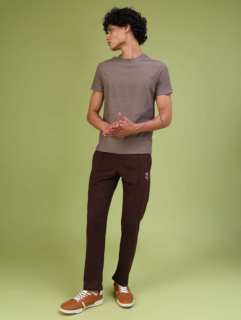 men brown cotton regular fit casual cargo - 21917628 -  Standard Image - 5