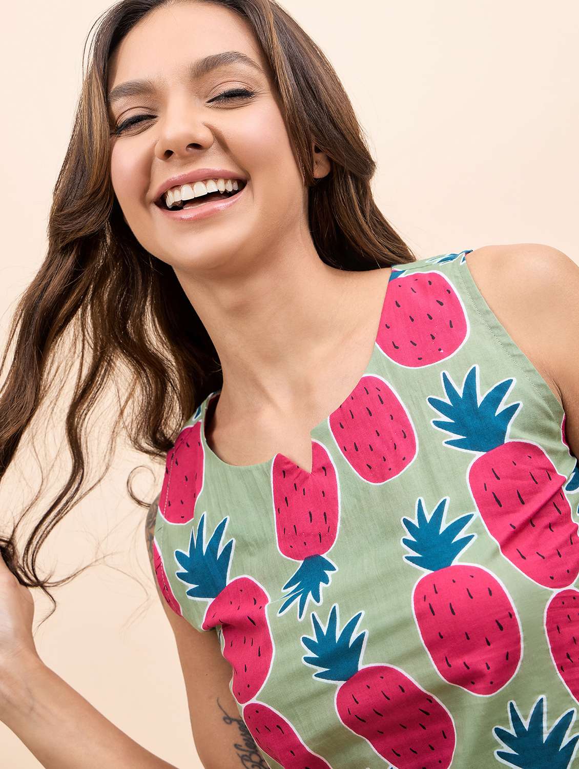 women printed nightwear shorts set - 21917764 - Standard Image - 5