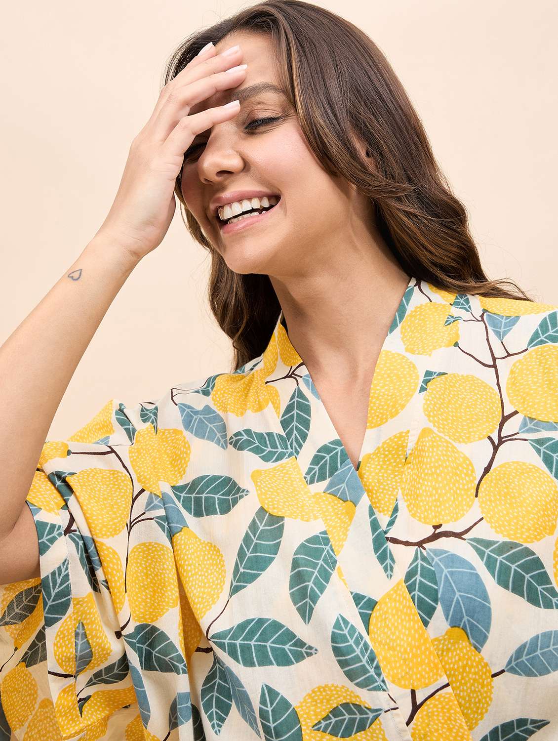 women printed nightwear pyjama set  - 21917774 -  Standard Image - 5