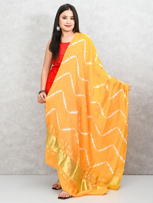 women yellow printed dupatta - 21917834 - Standard Image - 0