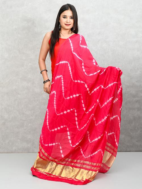 women pink printed dupatta - 21917835 -  Standard Image - 0