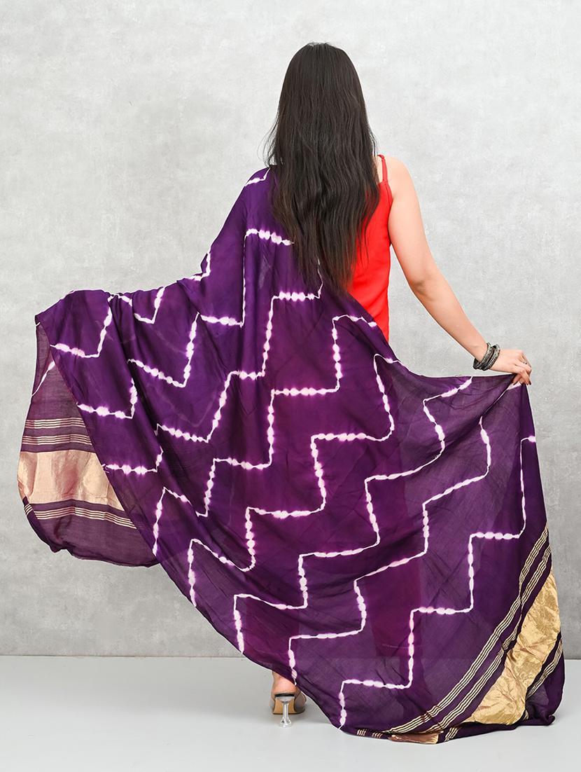 women purple printed dupatta - 21917836 - Standard Image - 3