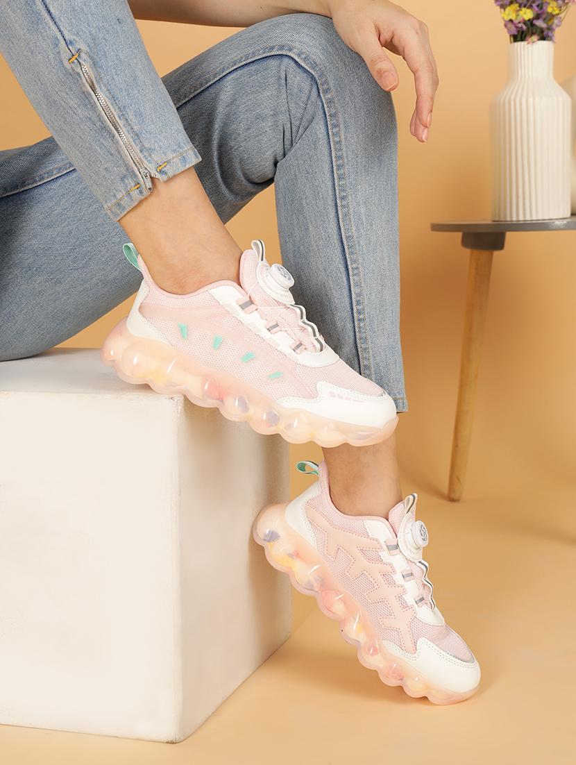 women pink lace-up casual shoe - 21917848 - Zoom Image - 0