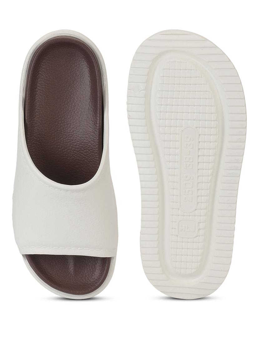 women solid slip on slider - 21917854 - Standard Image - 5