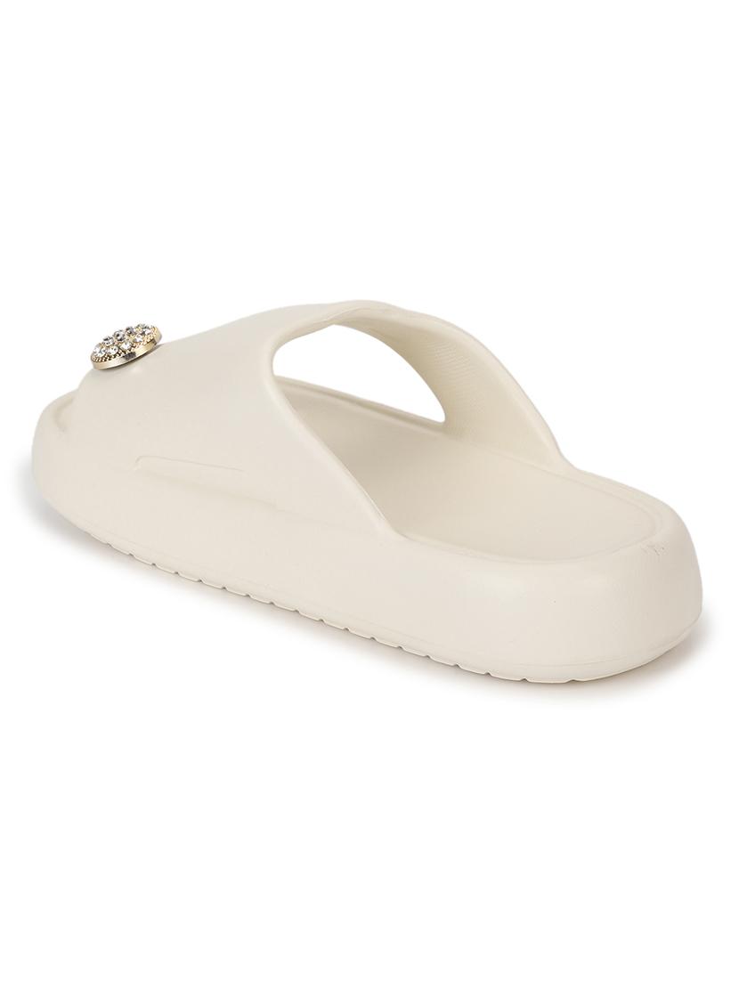 women solid one toe flip flop - 21917855 - Standard Image - 3