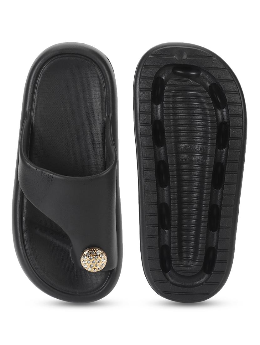 women solid one toe flip flop - 21917856 - Standard Image - 5