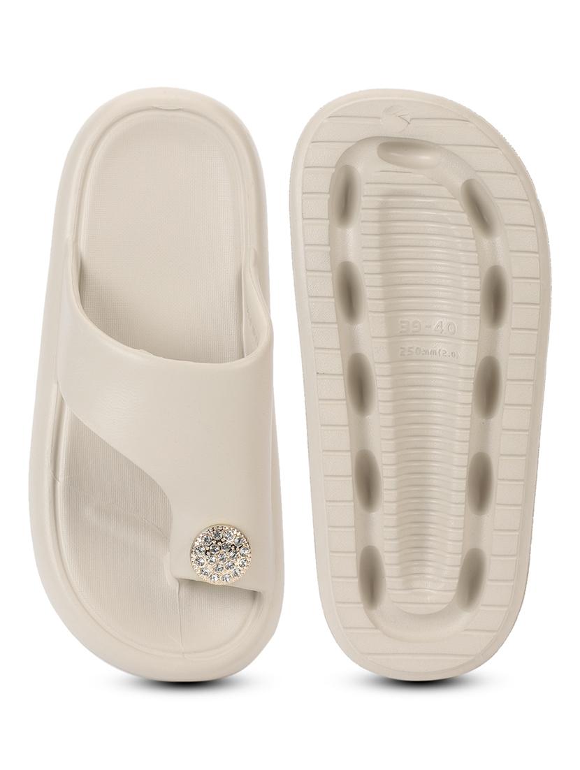 women solid one toe flip flop - 21917857 - Standard Image - 5