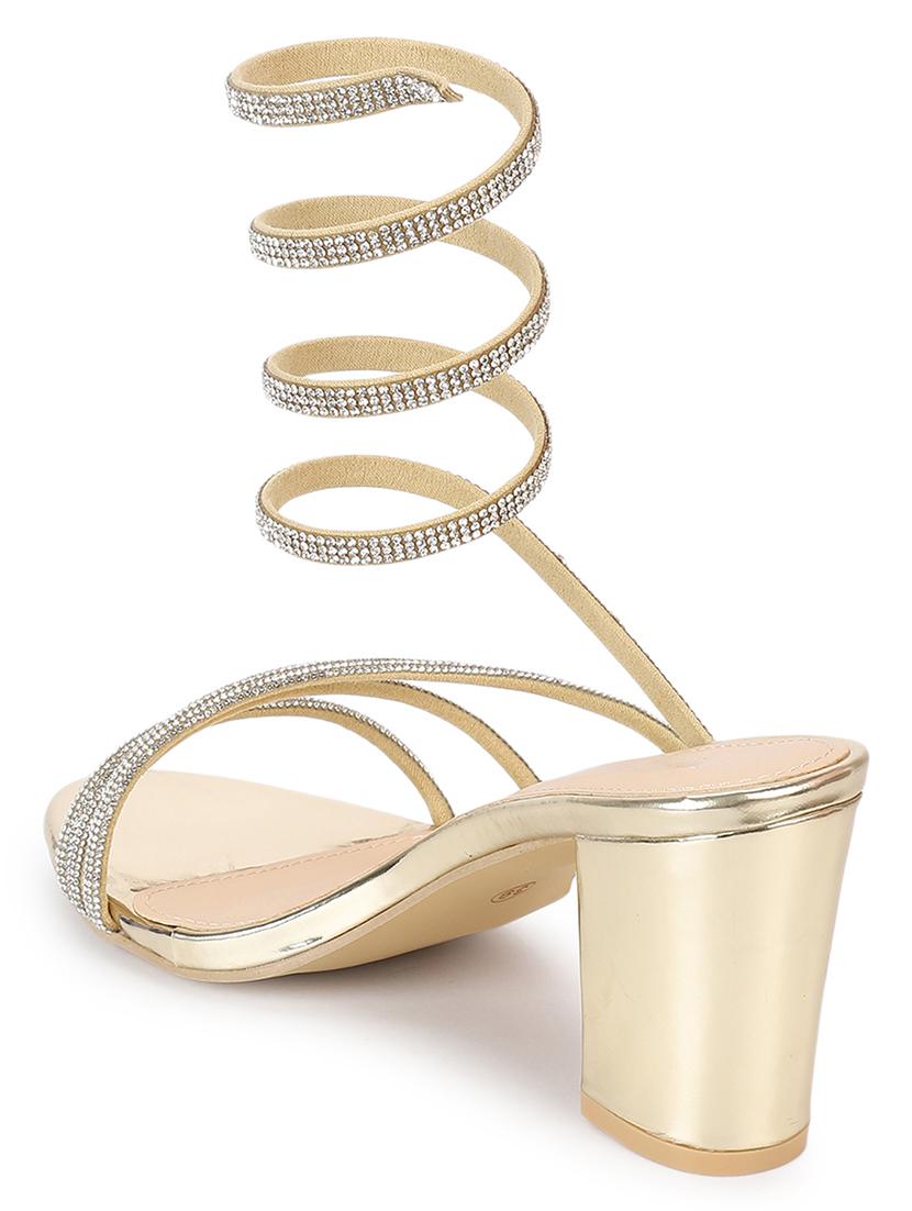 women gold gladiators sandal - 21917862 - Standard Image - 3