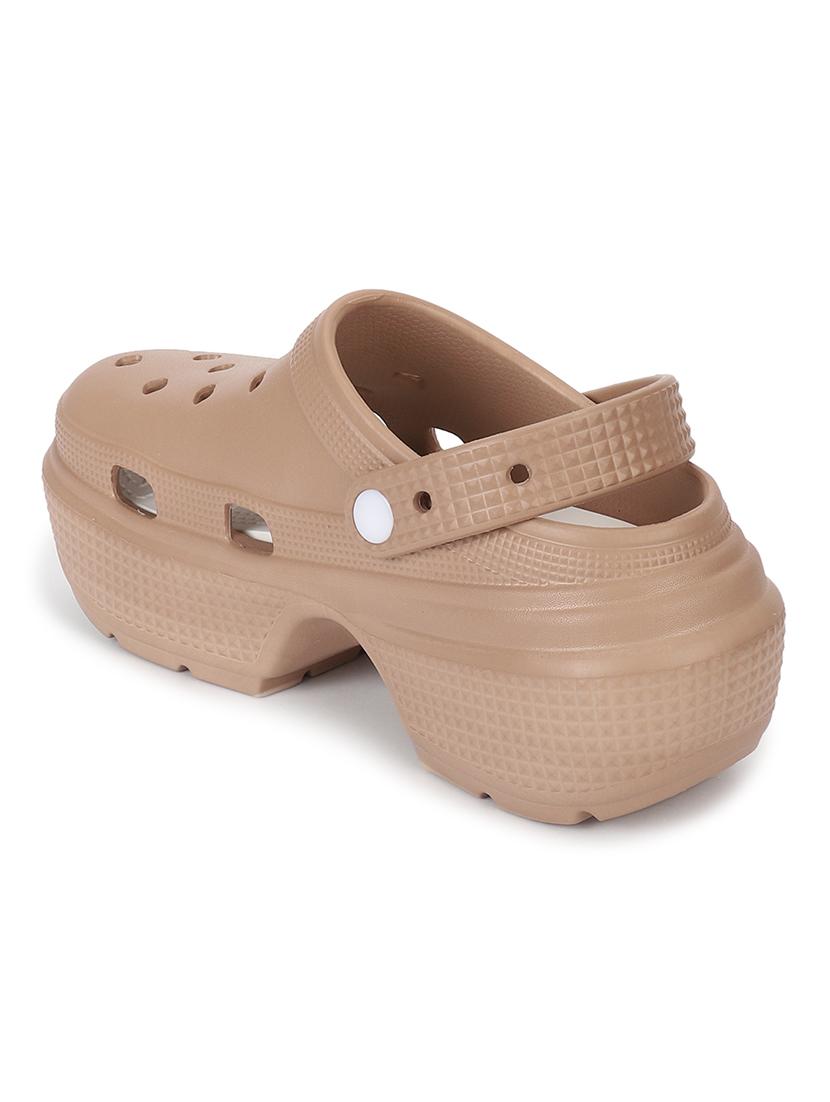 women solid slip on clogs - 21917865 - Standard Image - 3
