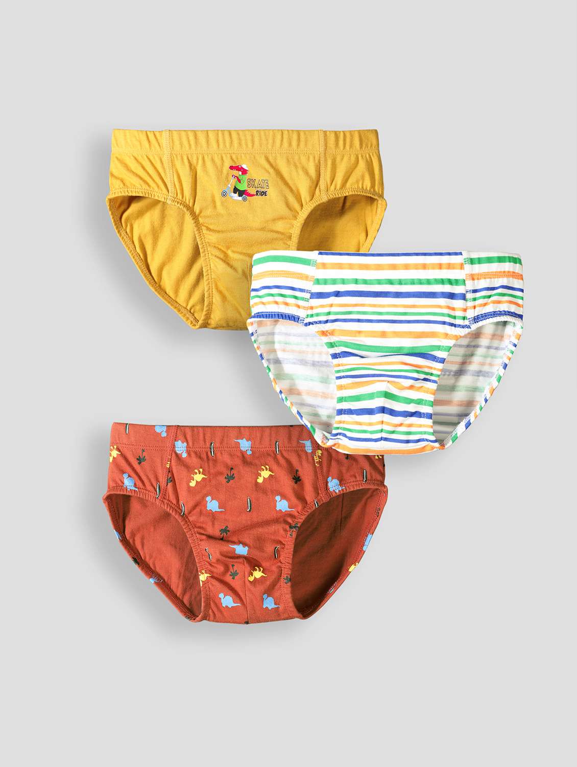 boys pack of 3 printed briefs 
