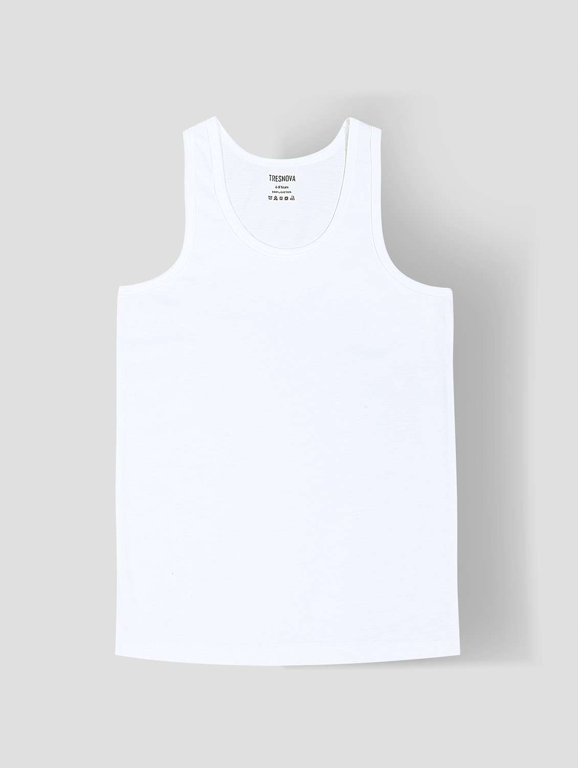 boys pack of 3 solid vest - 21918405 -  Standard Image - 3