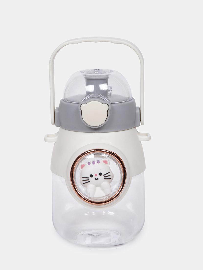 printed white plastic sippers bottle