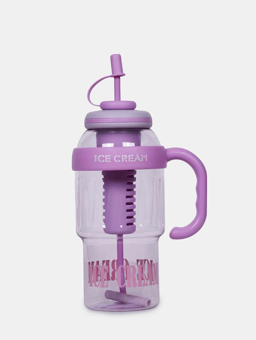 printed purple plastic v-mart sipper bottle
