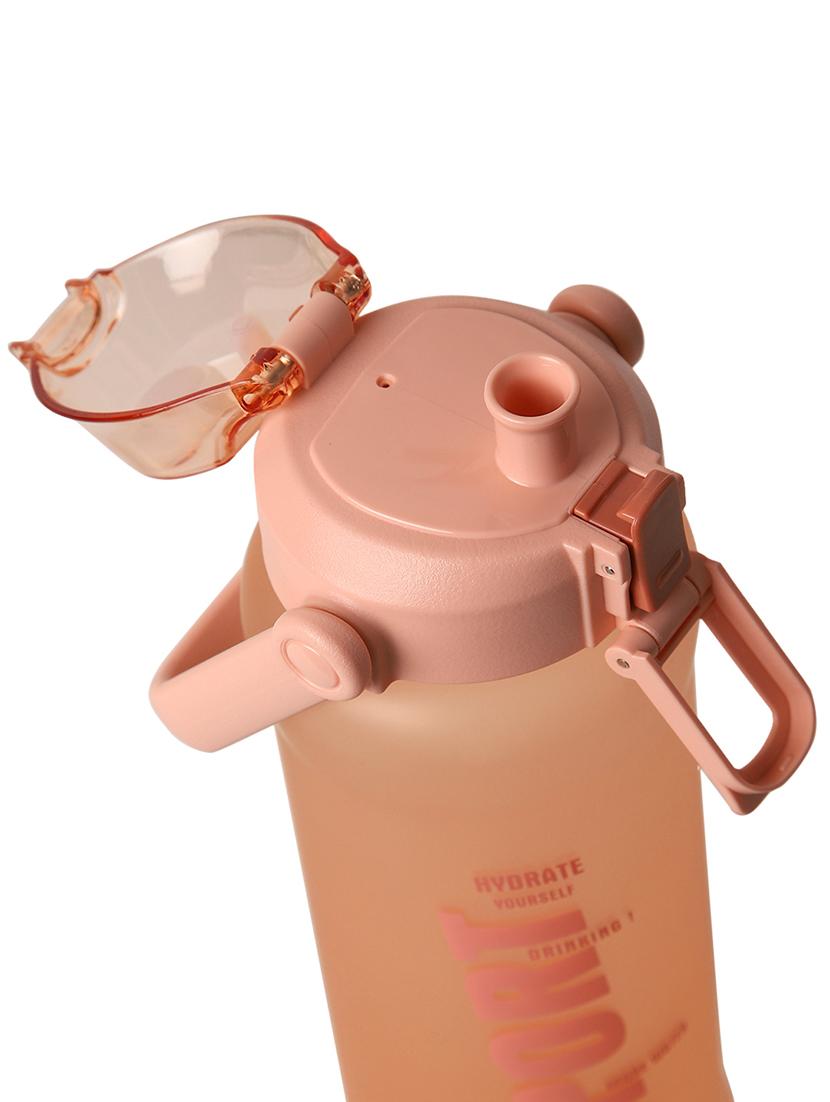 v-mart printed pink plastic sport water bottle - 21918468 - Standard Image - 3