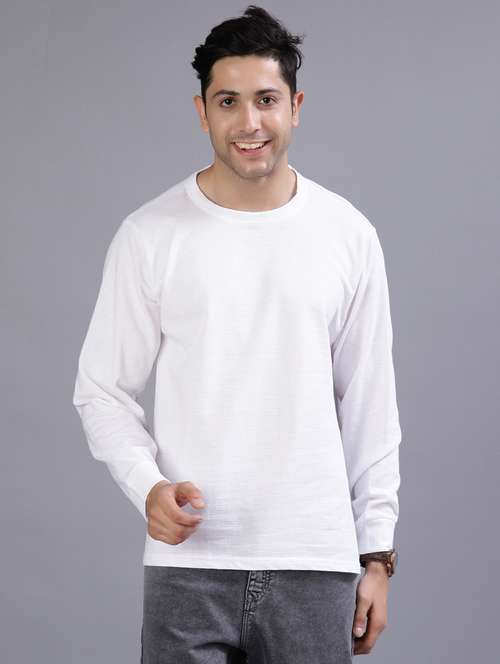 men solid long sleeve regular fit t-shirt - 21918502 -  Standard Image - 0