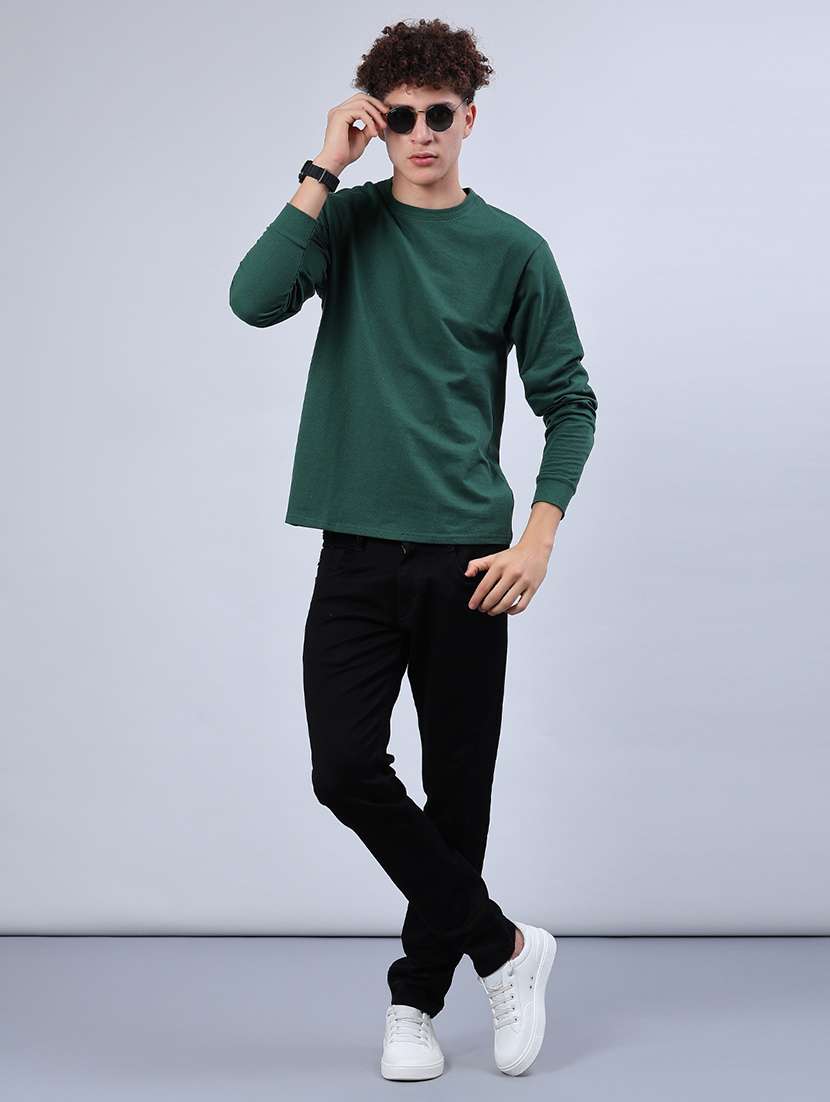 men solid long sleeve regular fit t-shirt - 21918503 -  Standard Image - 3