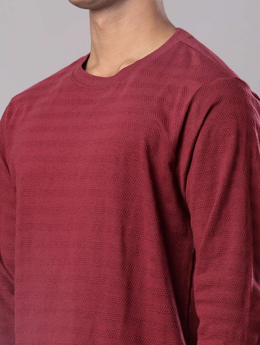 men self design long sleeve regular fit t-shirt - 21918507 -  Standard Image - 3