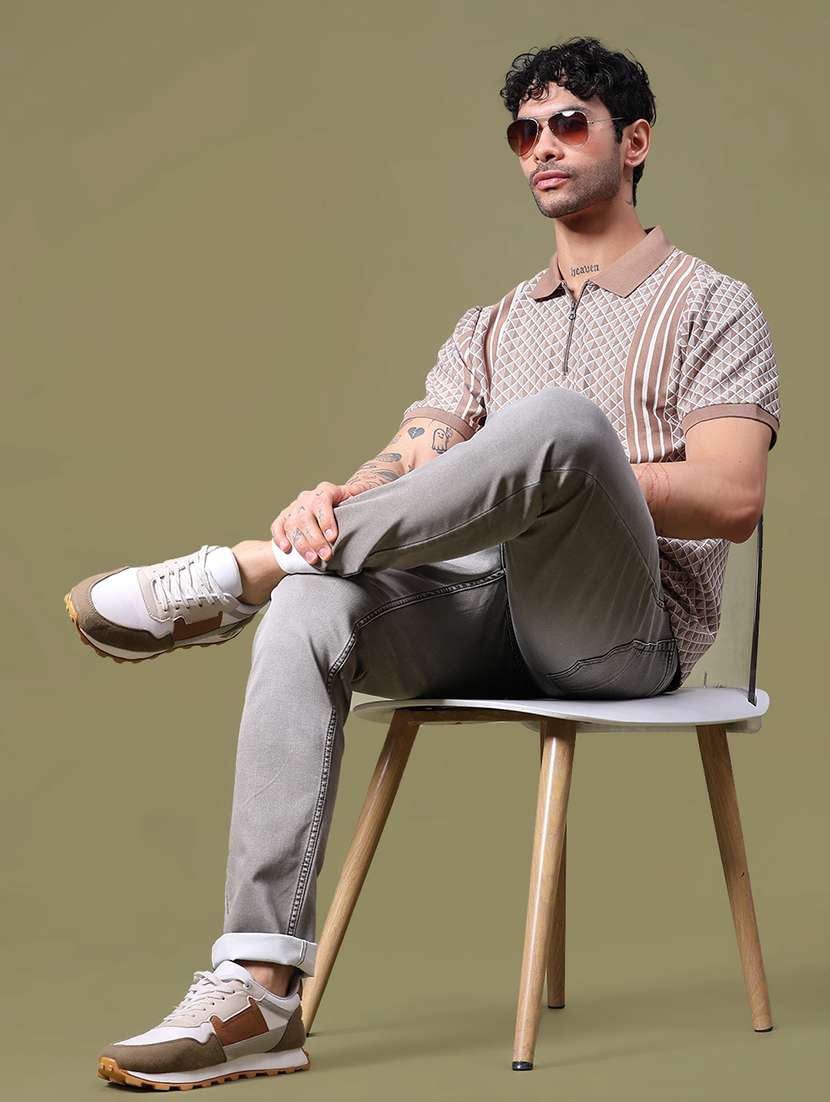 men printed short sleeve regular fit polo t-shirt - 21918576 -  Standard Image - 3