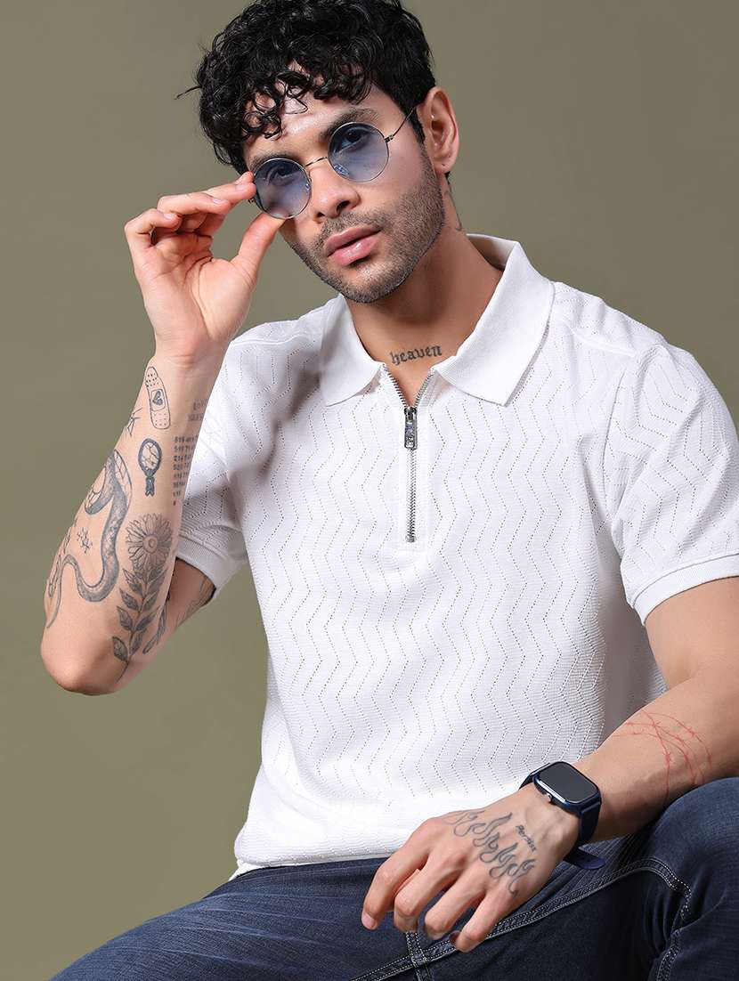 men self design short sleeve regular fit polo t-shirt - 21918577 - Zoom Image - 0