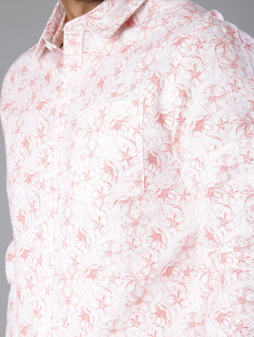 men printed collared long sleeve shirt - 21918628 -  Standard Image - 5