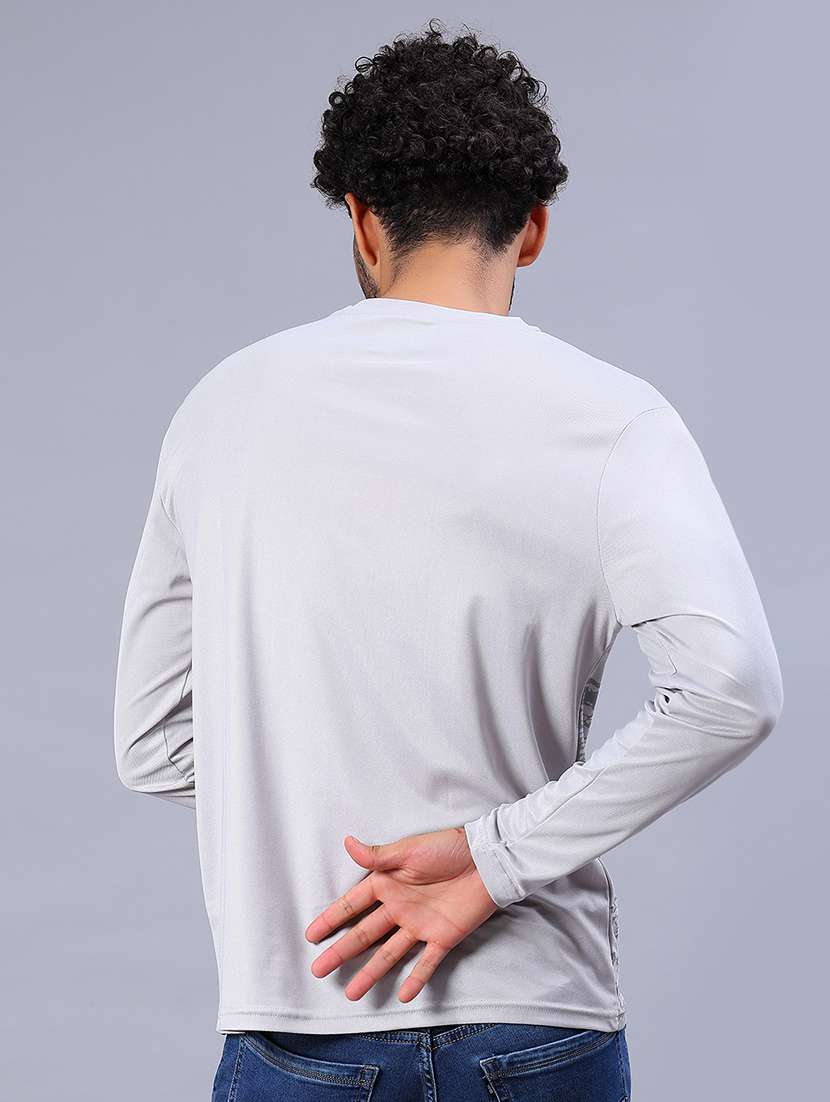 men printed long sleeve slim fit t-shirt - 21918632 -  Standard Image - 3