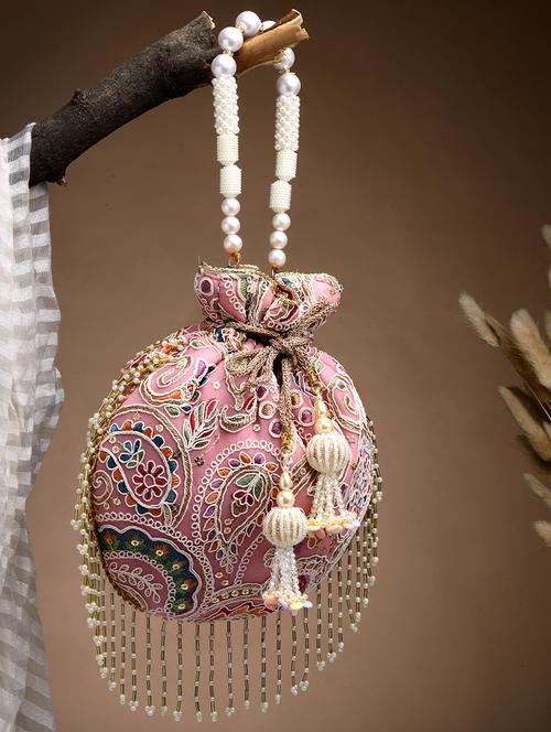 women embroidered potli bag - 21918639 -  Standard Image - 0