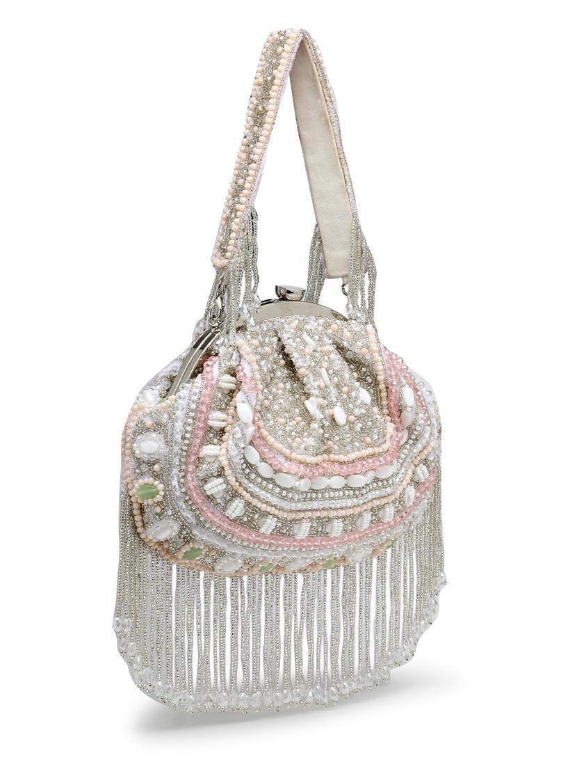 women embellished clutch with detachable strap - 21918644 - Standard Image - 3