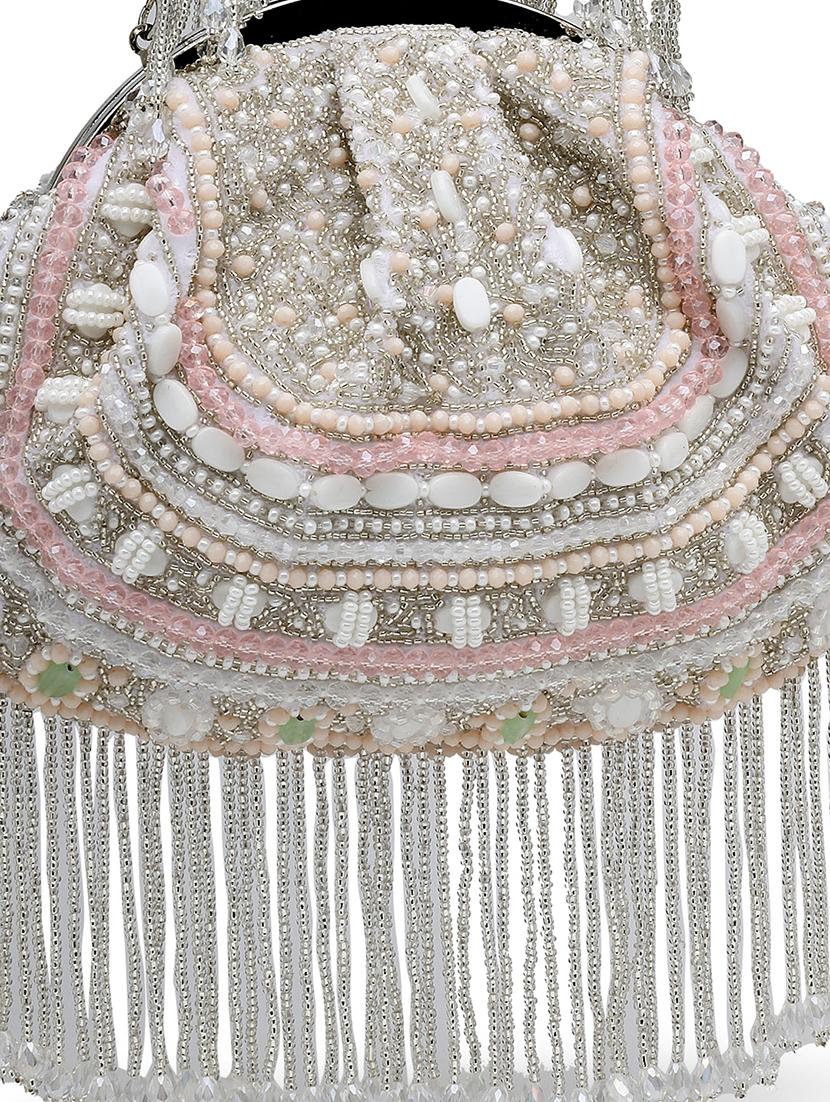 women embellished clutch with detachable strap - 21918644 - Standard Image - 5
