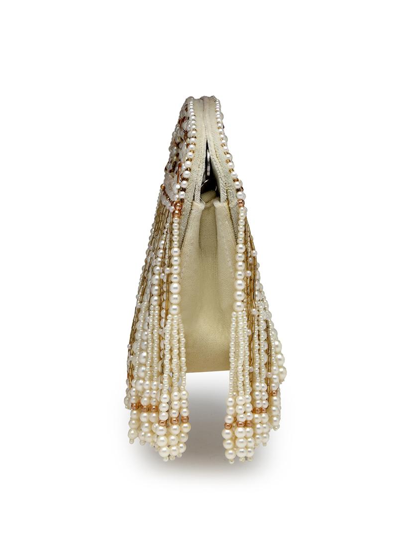 cream velvet regular clutch - 21918651 - Standard Image - 3