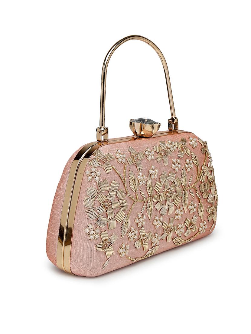 women embellished clutch with detachable sling chain - 21918652 - Standard Image - 3