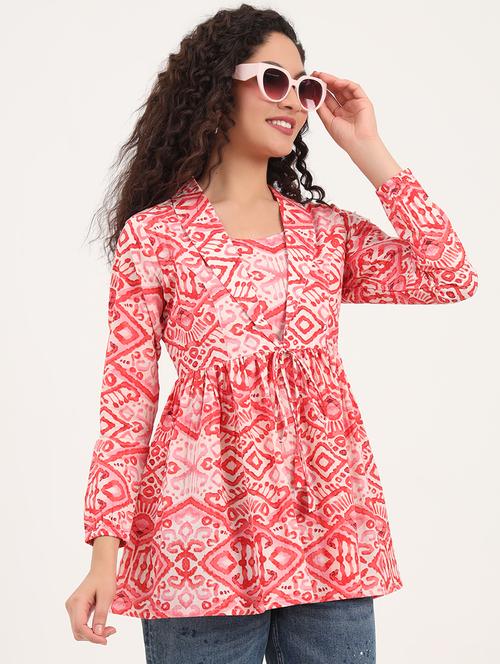 women solid long sleeves peplum top - 21918697 -  Standard Image - 0