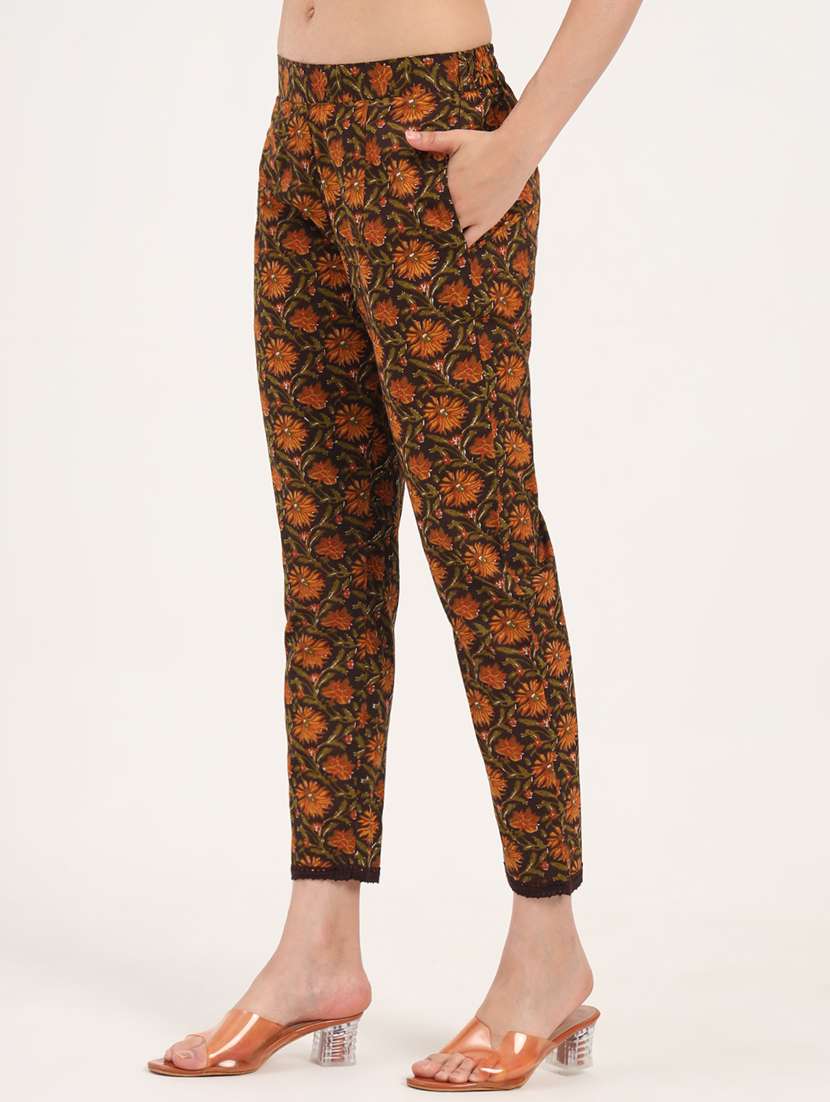 women floral print kurta and pant co-ord set - 21918708 - Standard Image - 5