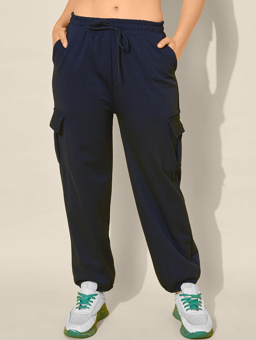 women solid relaxed fit cargo - 21918844 - Zoom Image - 0