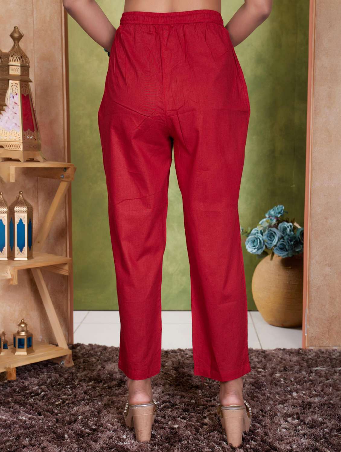 women three quarter sleeve kurta pant with dupatta set - 21918856 - Standard Image - 5