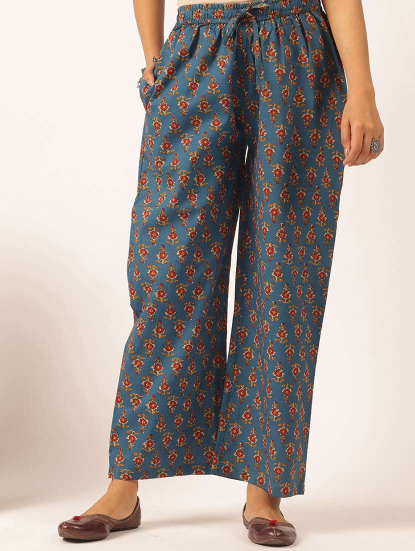 women printed kurta and palazzo with dupatta  - 21918866 -  Standard Image - 5