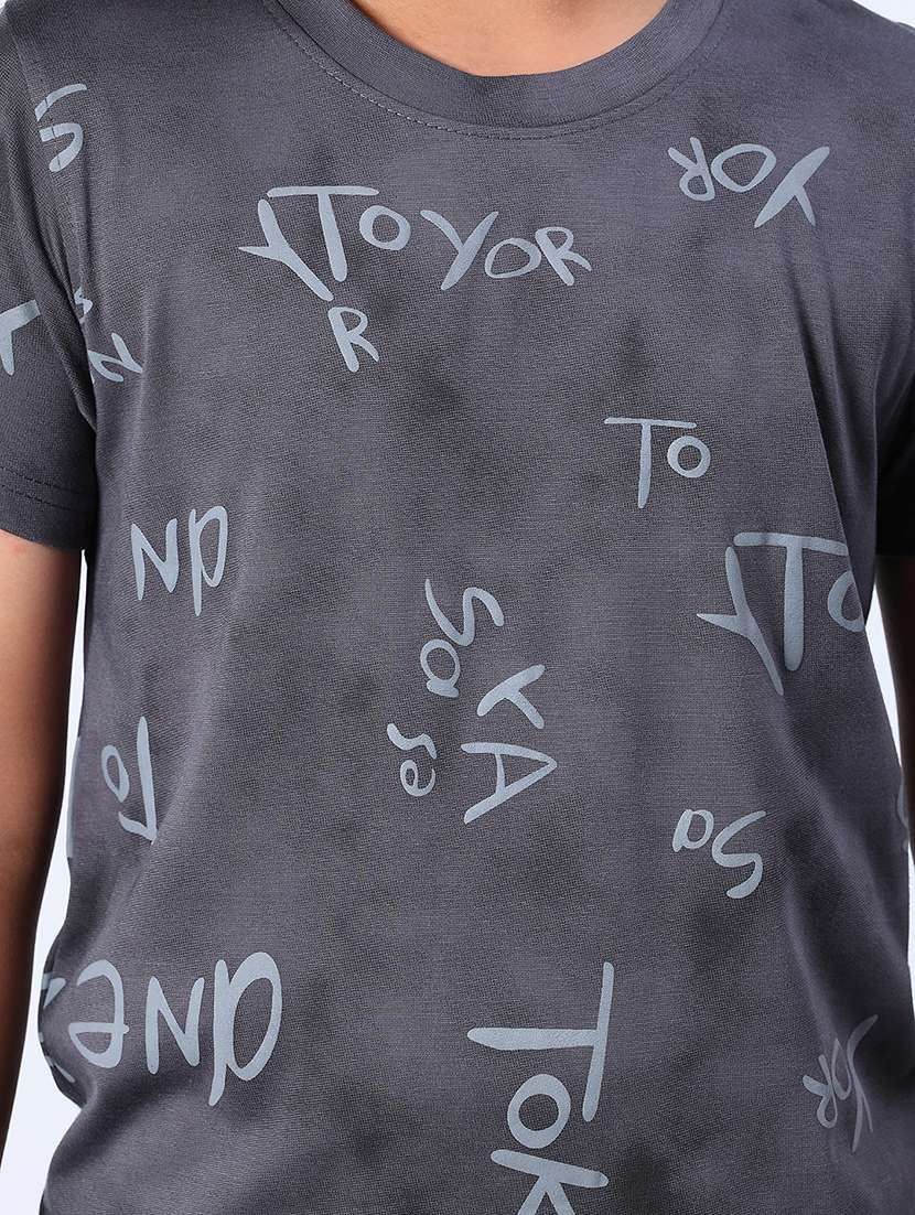 boys printed t-shirt and shorts co-ords set - 21919264 -  Standard Image - 5