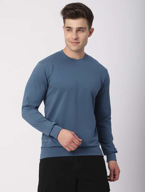 men solid long sleeves regular fit sweatshirt - 21919292 -  Standard Image - 0
