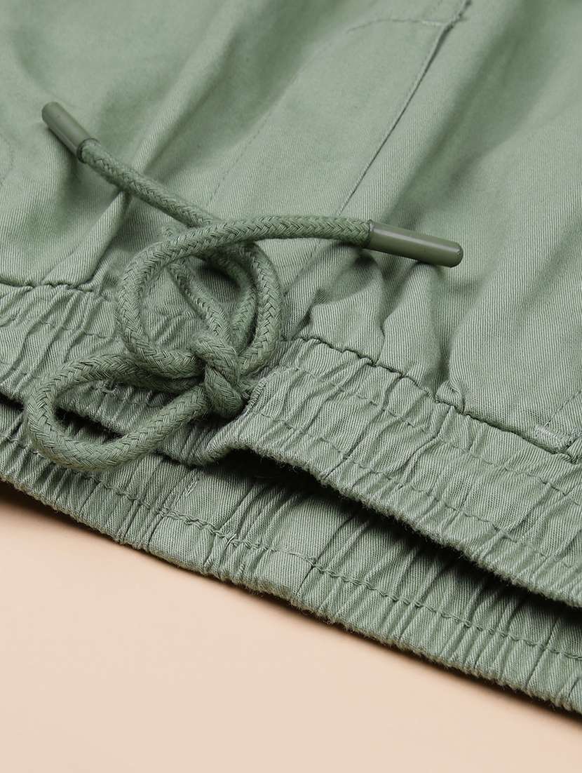 girls solid mid rise relaxed fit jogger - 21919741 -  Standard Image - 3