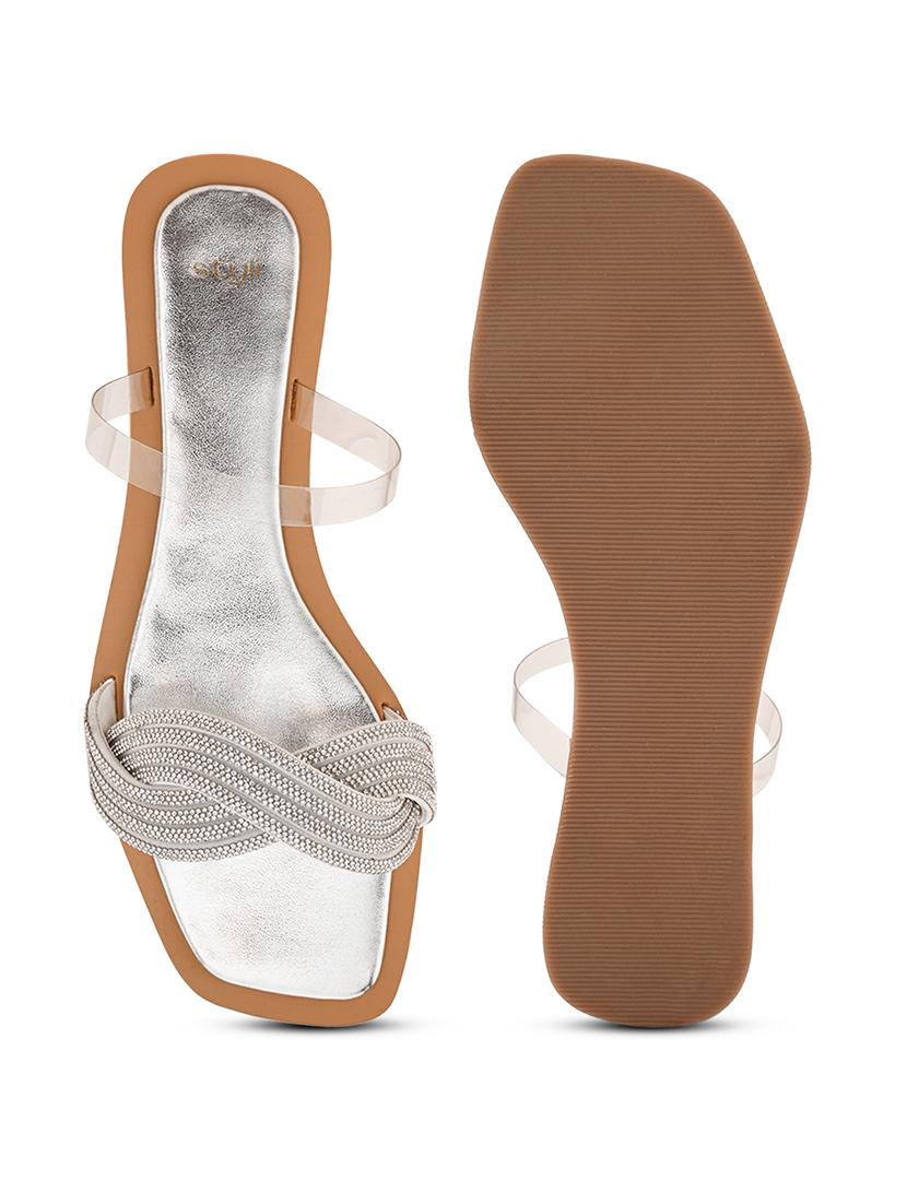 women embellished slip on sandal - 21919968 - Standard Image - 5