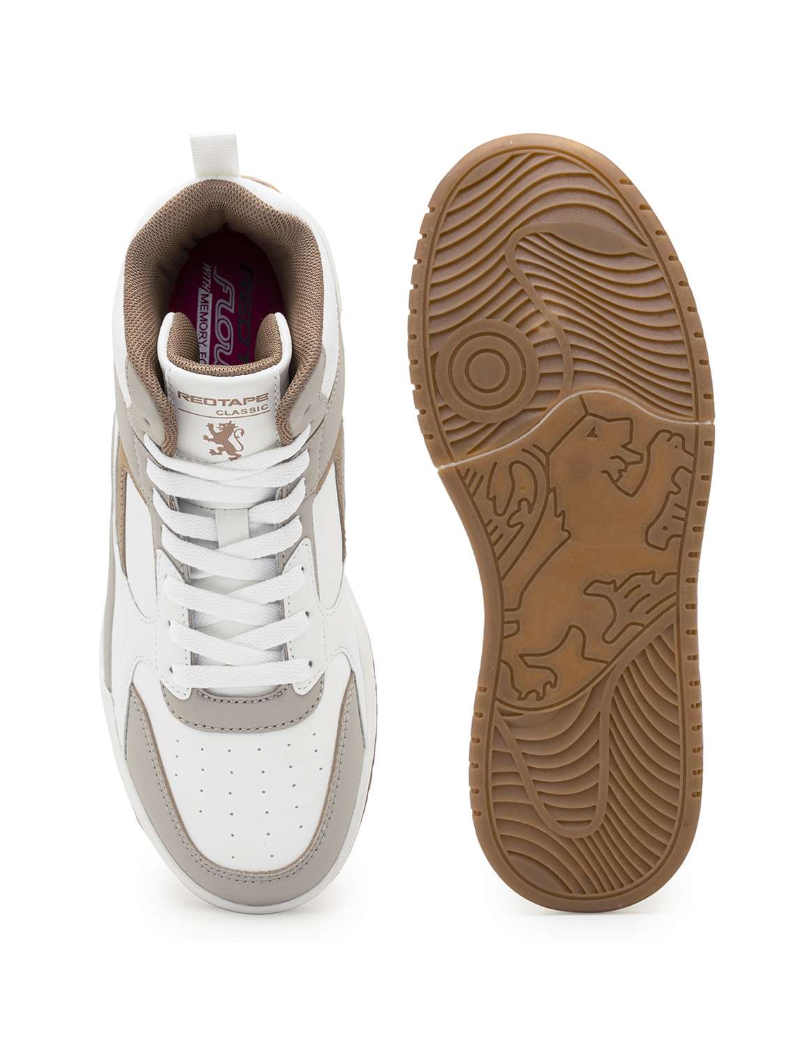 women white lace-up high ankle sneaker - 21920049 - Standard Image - 5