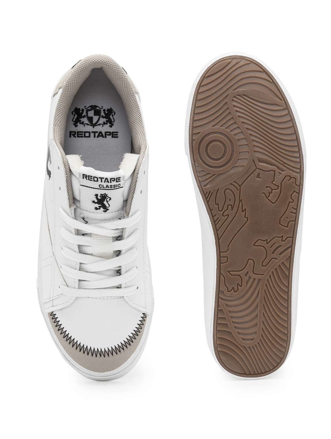 women white lace-up sneaker - 21920104 - Standard Image - 5
