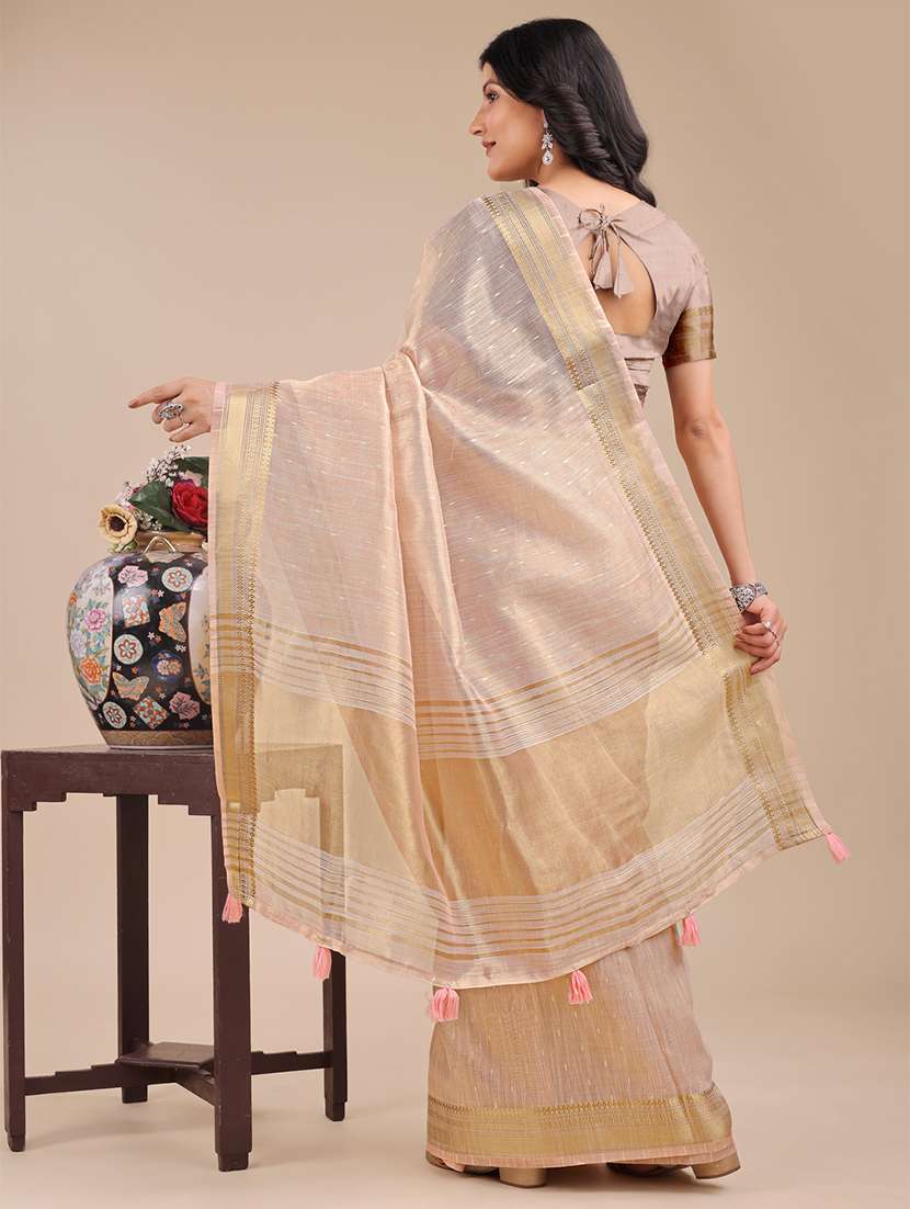 women self design bordered saree with blouse - 21920324 -  Standard Image - 3
